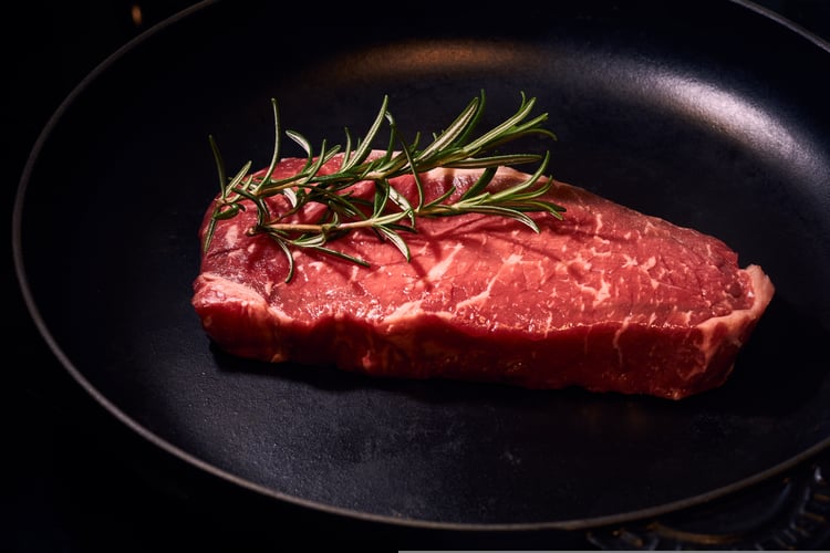 Steak in a pan